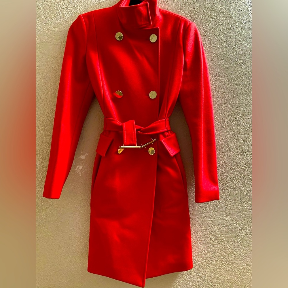 Versace Red trench coat